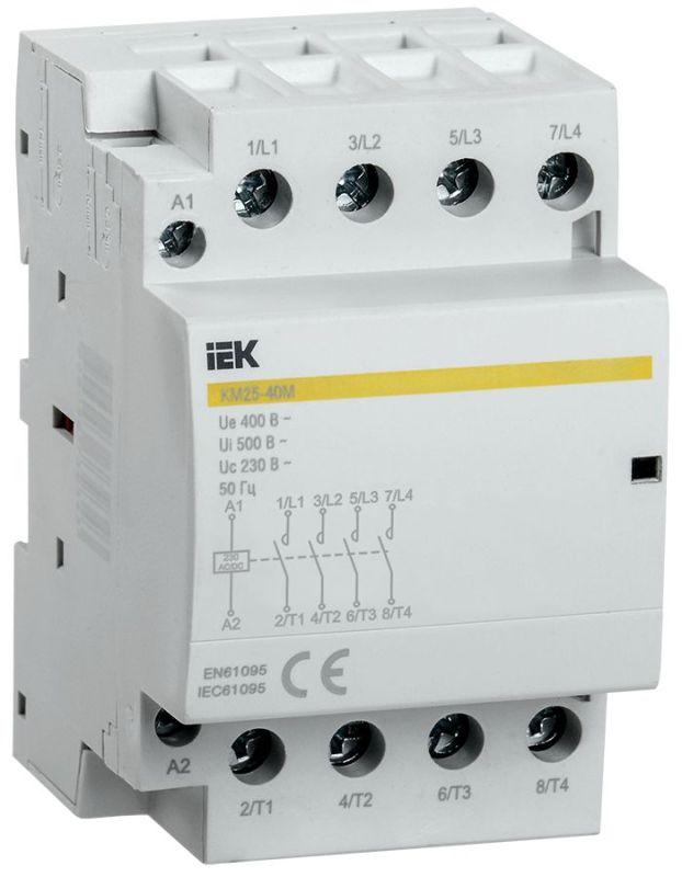 Контактор модульный КМ25-40М AC/DC KARAT IEK MKK21-25-40