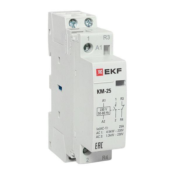 Контактор модульный КМ 25А NО+NC (1 мод.) EKF km-1-25-11