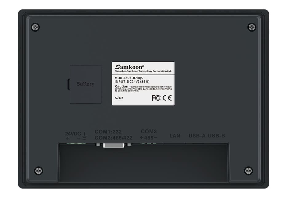 SK-070QS Панель оператора 12-24В 7" 1RS232 1RS485 Ethernet IP65