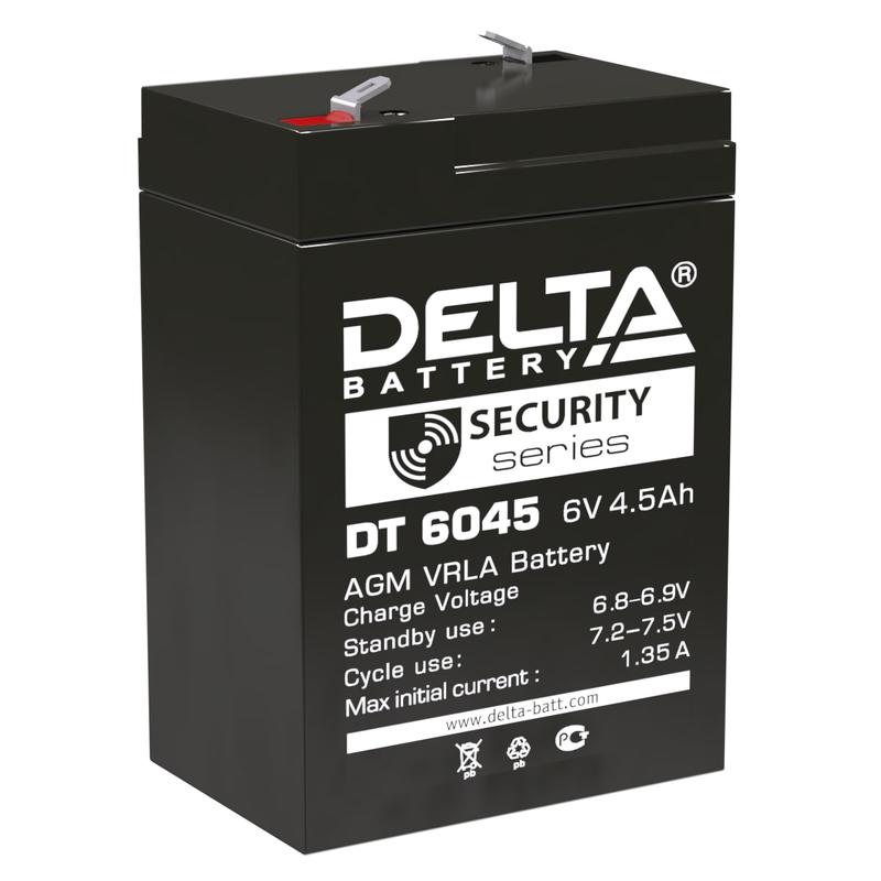 Аккумулятор ОПС 6В 4.5А.ч DT 6045 Delta 4614010040031